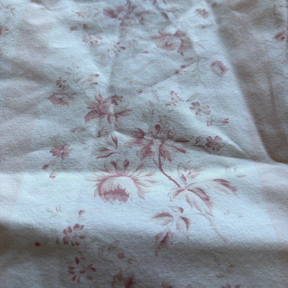 2 Ralph Lauren Floral Heartland Stripe Pink Standard Pillowcases‎ Ruffle Country